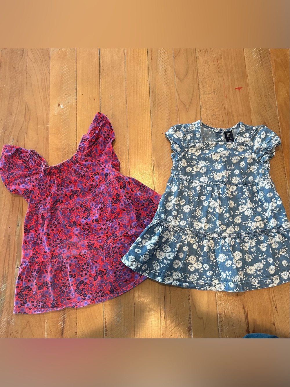 Two Baby GAP Tiered Dresses